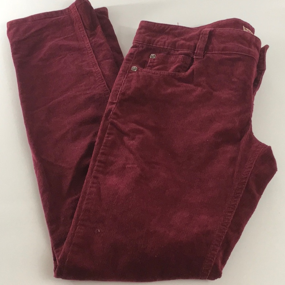 Corduroy juniors pants burgundy ref. C0040